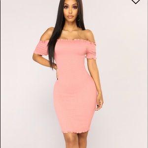 Fashion nova Terry Smocked dress brand new